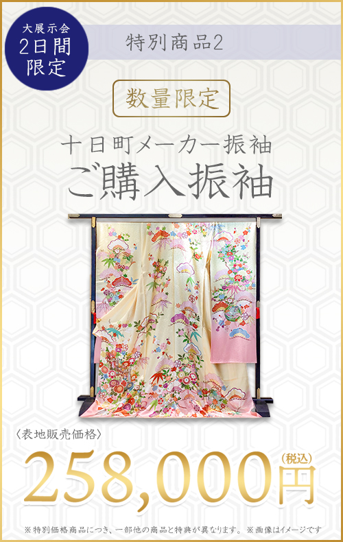 特別商品2十日町有名メーカー振袖258000円