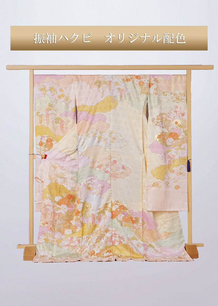 藤井寛作　古典柄振袖