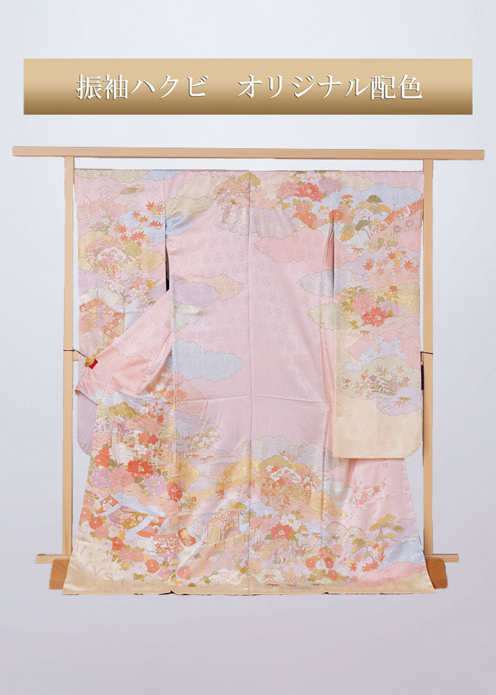 藤井寛作　古典柄振袖