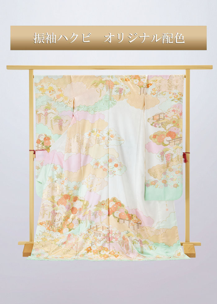 藤井寛作　古典柄振袖